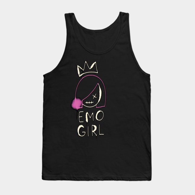 emo girl Tank Top by Linna-Rose